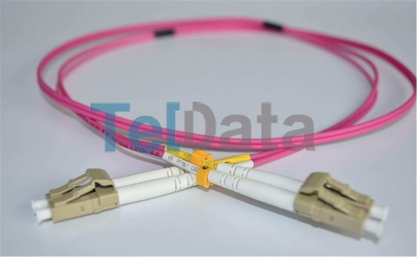TELDATA TLD-LCLCOM41 LC-UPC-LC-UPC MM DX OM4 1 METRE FIBER OPTIK PATCHCORD