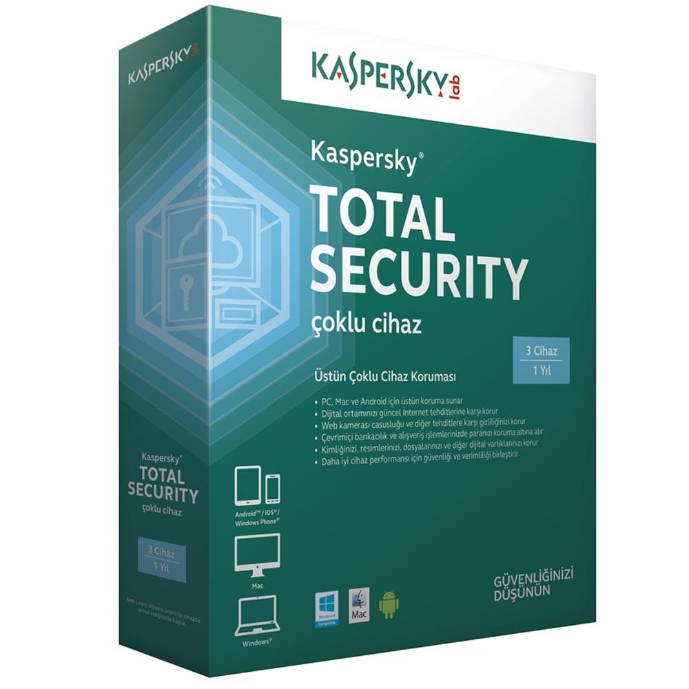 Kaspersky Total Security 5 Kullanıcı 1 Yıl Premium