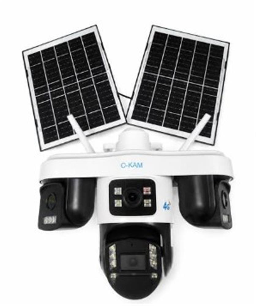OKam O-KAM OK-S-337 Premium AOV 4G 4 Lens Solar Ptz Kamera 