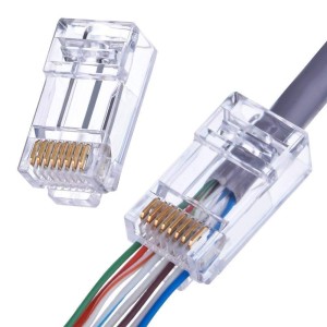 Ez RJ45 Cat6 Yeni Nesil Delikli Jack 100 Konnektör