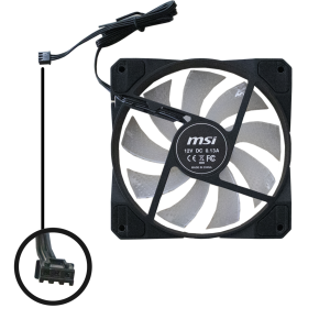 MSI 120mm 12X12 RGB Kasa Fanı MSI Kontrol Kartına Sahip Kasalar İçindir