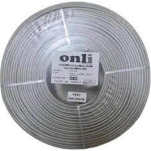 Onli 2+1 PE 1x0,50 mini Coax 2x0,50mm 500 metre Dış Ortam CCA Kamera Kablosu