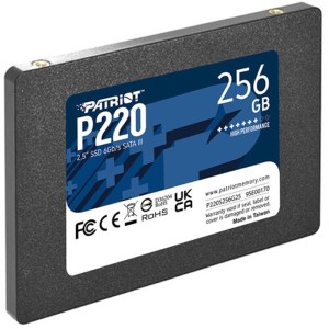 Patriot 256GB P220 550-490MB-s 2.5" SATA3 P220S256G25 SSD Disk 