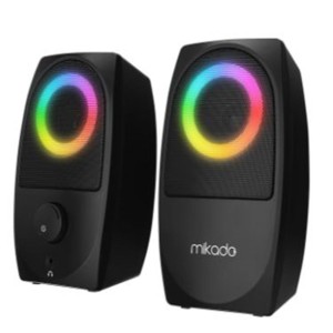 Mikado MD-90R 2.0 5W - 2 Siyah Bluetooth RGB 2.0 Gaming Speaker