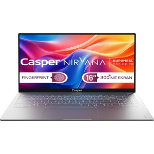 Casper Nirvana S200 300NIT S200.1362-BQ00X-G-F i7-13620H 16GB 1TB SSD 16" FreeDOS Notebook