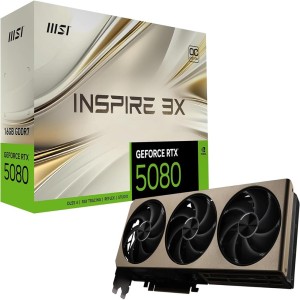 Msi GeForce RTX5080 16G INSPIRE 3X OC 16GB GDDR7, DPx3, HDMIx1, DLSS 4 Ekran Kartı