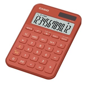 Casio MS-20YC-RD 12 Hane Kırmızı Masa Üstü Hesap Makinesi