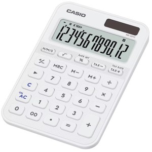 Casio MS-20YC-WE 12 Hane Beyaz Masa Üstü Hesap Makinesi