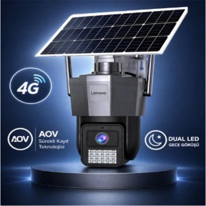Lenovo X6T-4G 3MP AOV Smart Tek Kamera 4G Solar Kamera  